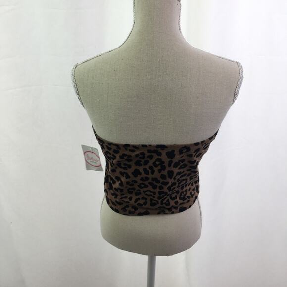 Flirtitude Active Crop Top Chocolate Leopard M - Picture 5 of 14